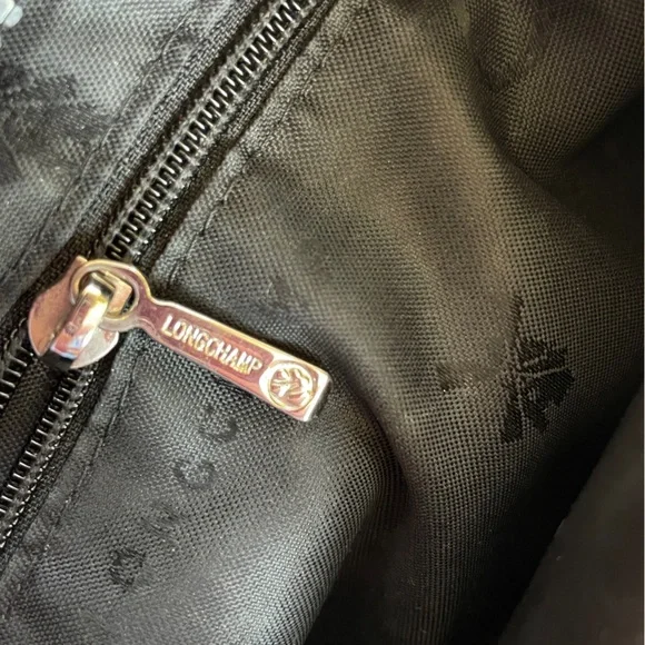 Longchamp Le Pliage Neo Flat Black Nylon Crossbody Bag Shoulder Purse - Picture 7 of 11